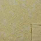 WANGT Supplier Textile CVC spandex transferred loop floral jacquard rib fabric