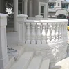 Marble stair balcony balustrade railings design for outdoor step