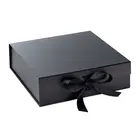 Custom luxury large black cardboard paper garment clothing gift packaging box