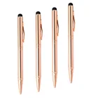 New fashion Rose Gold Touch Screen Ball Pen Promotion Stylus Ballpoint Pen
