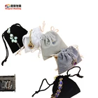 Concise design velvet suede flannel jewelry packaging pouch