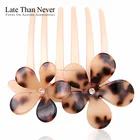 Decorative Stretch Cellulose Acetate Interposing Hair Comb Accessories Women