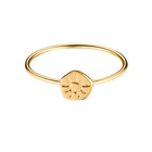 Gemnel 925 Sterling silver jewelry fashion coin sun simple ring woman