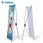 Advertising Custom Size X Display Banner Stand Iron Pole