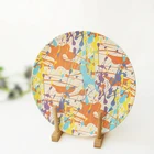 Christmas Home Decorative Bamboo Fiber Plate for Kids