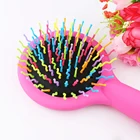 Colorful Rainbow magic comb Detangling comb with Mirror