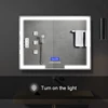 Magic Smart bluetooth illuminated mirror bathroom led mirror with clock display