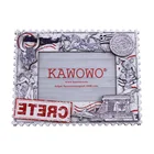 Customized wooden photo frames for Crete Island souvenir tourist 3d picture frame