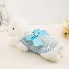 Summer Pet Short Sleeve Sweet Bow Dog Skirt Comfortable And Breathable Dog's Clothes Fashion Lace Apparel