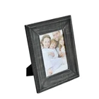 Cheapest China factory production black high quality wooden picture photo frame