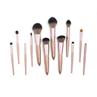 12Pcs Of Makeup Brush Purple Grape Foundation Eyeshadow makeup Brush set Accept private logo