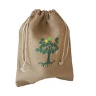 Wholesale eco cheap jute pouch bag drawstring