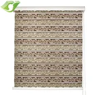 Manual printed double layer zebra horizontal blinds for window