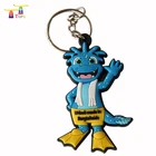 High Quality Custom Soft France Shoes O Ring Chain Key Holder Rubber