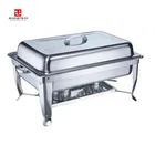 ZT Full Size Chafer Dish with Water Pan Fuel Holder Lid food pan for Buffet /Weddings/ Parties/ Banquets