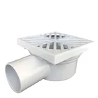 Bathtub DRAINAGE FITTING PVC side drainer anti odor auto shower floor drain trap