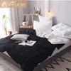 4pcs quilted comforter hotel bed sheet sets with bed sheet flat 100% cotton bedding set