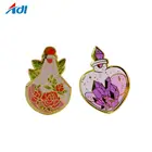 Wholesale custom design logo diy kids flower hard enamel butterfly metal lapel pin