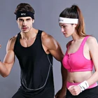 logo printed custom sport headband and wristband custom headband sport