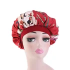Cheap Wide Band Satin Bonnet Hair Bonnet Long Sleeping Cap