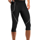 Men Neoprene Slimming Pants for Weight Loss Hot Thermo Sauna suit Sweat Capri Fitness wetsuit pants