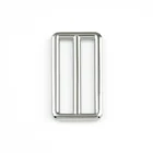 Bag Hardware Adjustable Zinc Alloy Polished 44mm Metal Buckle For Leather Bag