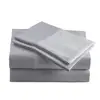 Home Linen 600 Thread Count 100% Cotton Sheets, White Queen Sheets 4 Piece Cotton Bed Sheet Set