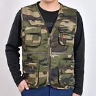 Men's Multi Pocket Tactical Military Vest Outdoor Size L-4XL