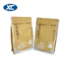 Tea Package Aluminum Foil Lined 8 Side Seal Gusset Reclosable Ziplock Jasmine Tea Package Bag