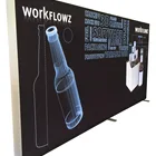 100% polyester double printing fabric ,dye sublimation backlit fabric for premium light box