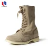 China manufacturer high ankle jungle genuine leather army boot military black color Combat army military boot