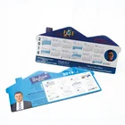 2020 custom printed paper shaped monthly calendar magnet for fridge