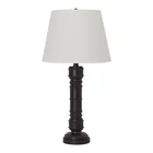 resin black table lamp table lamp led with USB for hotel collection