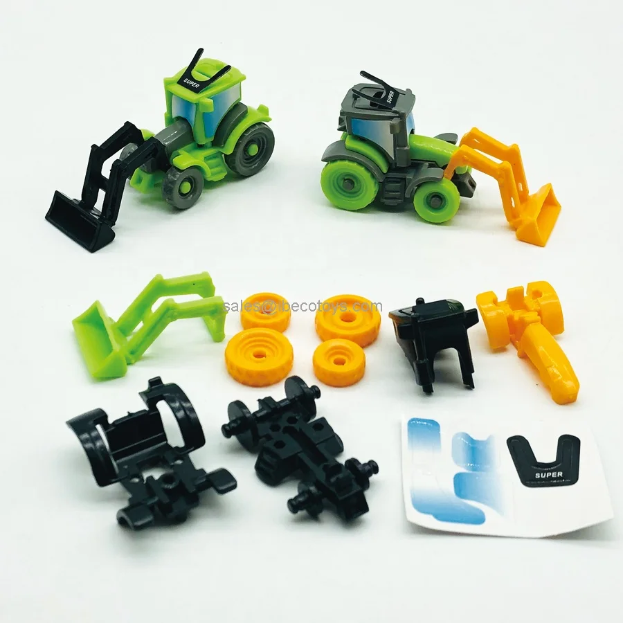 Kleine montieren spielzeug traktor für 55mm kapsel spielzeug