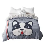 Cartoon baby bedding set 100% cotton fabric new design duvet cover bed sheet pillowcases
