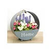Factory direct round hanging metal flower pot wholesale for home indoor outdoor decor