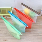 1L 1500ml Silicone Bag Reusable Silicone Food Storage Bag, Food Storage Vacuum Bags