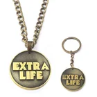 Top selling European and American players Custom ancient gold alphabet coin keychain pendant hot style small gift
