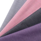 Made in china soft men's suit garment textile cloth striped stretch cotton polyester fabric