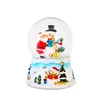 Polyresin santa and snowman snow globe gift for christmas ornaments