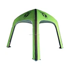 3 meter air dome tent with side walls, 360 degree custom printed inflatable tent