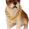 19mm/20mm Wholesale french bulldog accessory pet product gold metal dog training collar chain