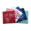 promotional cheap custom design cotton print square bandana made in China