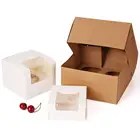 paper cardboard cake box, ,take away fast food pack