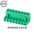 PCB pluggable terminal block Brass cage 5.0mm 5.08mm pitch KF2EDGK-5.0/5.08