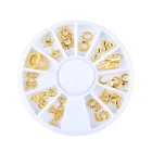 Nail Metal Sticker Nail Art Alloy Decoration 2019 PopularJapan Style Nail Art Metal Decoration 3D Alloy Nail Sticker