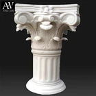 Natural interior stone roman wedding decorative square pillars columns