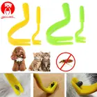 2Pcs Pet Supplies Fleas Lice Twister Tick Remover Tool Hook Tool Remover Plastic Portable Flea Comb Horse Human Pet Cat Dog