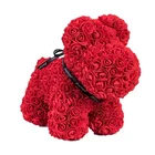 Wholesale High Quality PE Flower Teddy bear Rose For puppy Rose