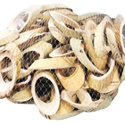 DIY christmas decoration bamboo poles wood slices for home ornament, 350g/mesh bag